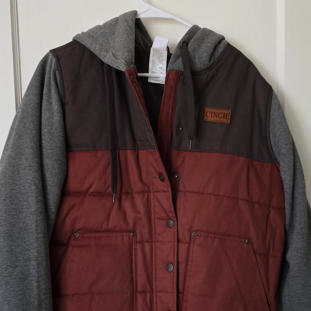 Cinch Women's Canvas Hoodie Jacket - Multicolor